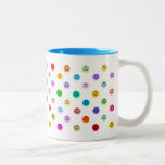 Rainbow Multicolor Smiley Face Pattern Mugs