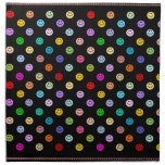 Rainbow Multicolor Smiley Face Pattern Napkin