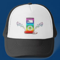 Rainbow Music hats by MaddyPaddy Rainbow Music hats