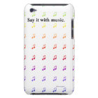 Rainbow Musical Notes Barely There iPod Covers