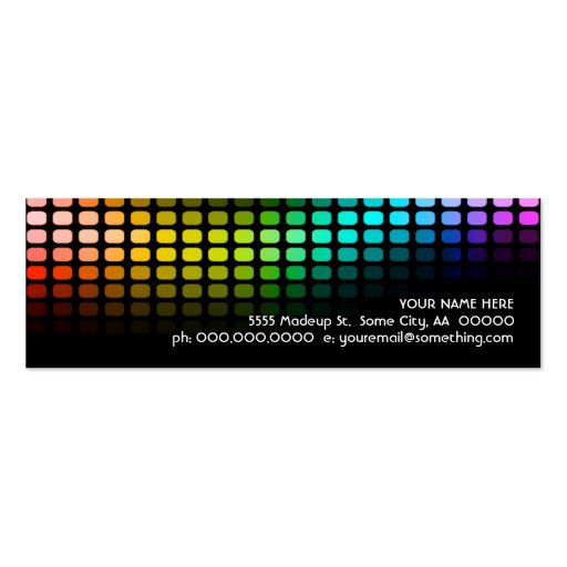 rainbow musicmeterz. business card (front side)