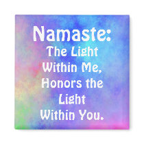Rainbow Namaste Magnet magnets