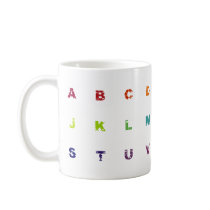 Rainbow NATO Spelling Alphabet Mug by sjaros Rainbow NATO Spelling Alphabet Mug