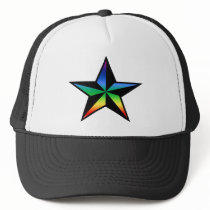 Rainbow Nautical Star Hat
