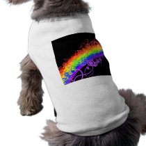 Rainbow Nebula Vector Rainbow Dog Shirt