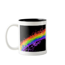Rainbow Nebula Vector Rainbow Mugs