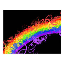 Rainbow Nebula Vector Rainbow Postcards