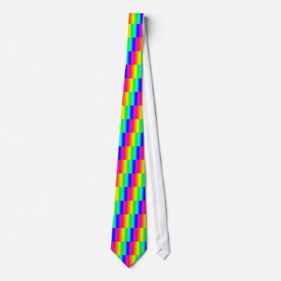 Rainbow necktie by freepaganpages