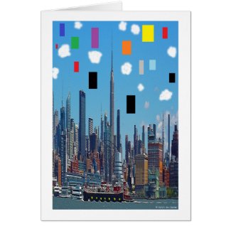 Rainbow New York Greeting Card