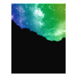 Rainbow Night Sky Customized Letterhead