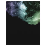 Rainbow Night Sky Letterhead Template