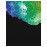 Rainbow Night Sky Customized Letterhead