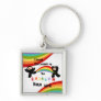 Rainbow Ninja Kick Keychains