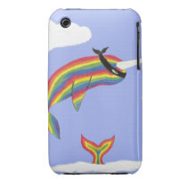 Rainbow Ninja Narwhal That Flies Iphone 3 Case-mate Case