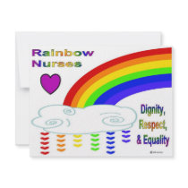 Rainbow Nurses invitations