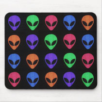 Rainbow of Aliens Mouse Pad