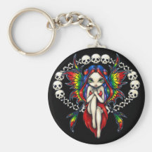"Rainbow of Bones" Keychain