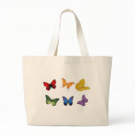 Rainbow of Butterflies Canvas Bags