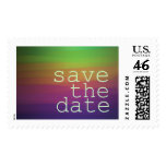 Rainbow of color - save the date stamps