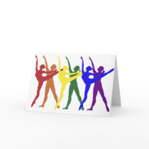 Rainbow of Dancers Card