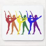 Rainbow of Dancers Mouse Mat