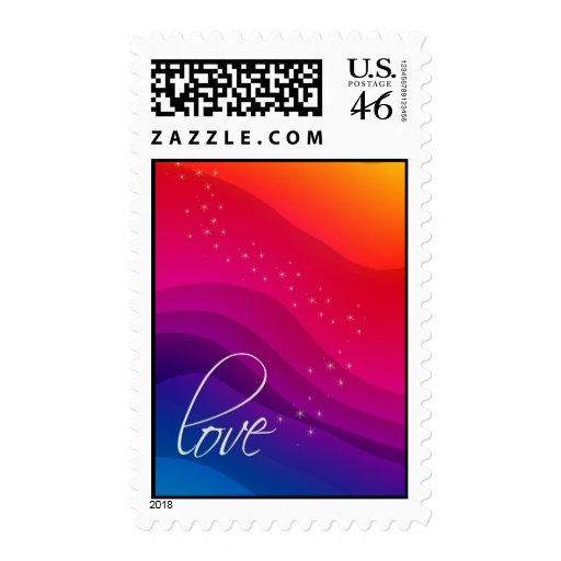 rainbow of love postage