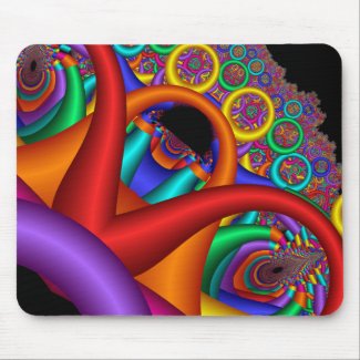 Rainbow of Rings zazzle_mousepad