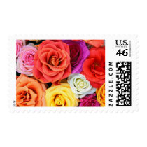 Rainbow of Roses postage by SweetRascal Rainbow of Roses postage