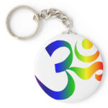 Rainbow OM Keychain