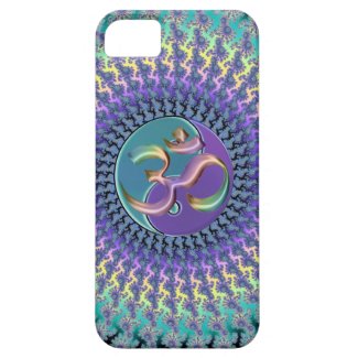 Rainbow Om Yin-Yang Fractal iPhone Case iPhone 5 Case