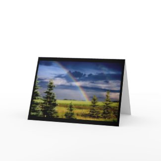 Rainbow On The Prairies card