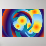 Rainbow Orbs Poster