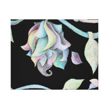 Rainbow Organic Abstract Stretched Canvas Prints