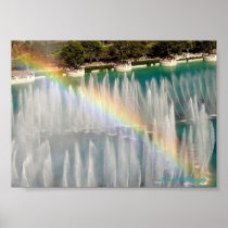 Rainbow Over Fountains Print
