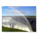Rainbow over Gullfoss waterfall Iceland posters