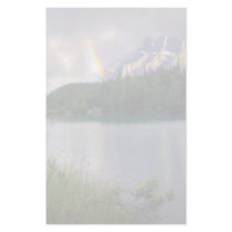Rainbow over Mountain Stationery Paper
