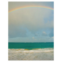 Rainbow over ocean letterhead