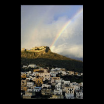 Rainbow over the Kastro posters by rdkiely Rainbow over the Kastro posters