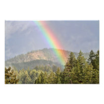 Rainbow Over the Mountains Art Photo