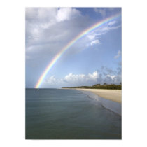 Rainbow over the sea posters