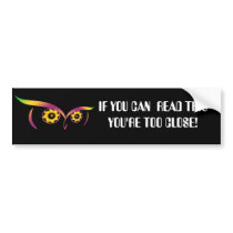 rainbow owl bumper sticker bumper stickers