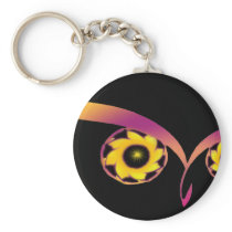 rainbow owl keychain