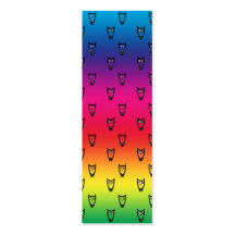 Rainbow owl pattern business card