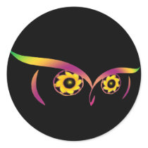rainbow owl stickers stickers