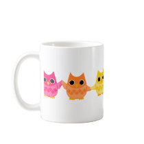 Rainbow Owls Coffee Mugs