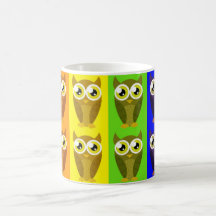 Rainbow Owls Mug