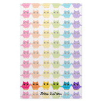 Rainbow Owls stationery by candystore Rainbow Owls stationery