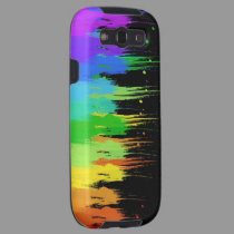 rainbow paint on black casemate cases