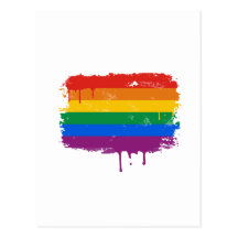Rainbow Paint Postcard