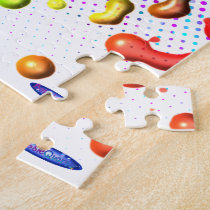 Rainbow paint splash abstract puzzle